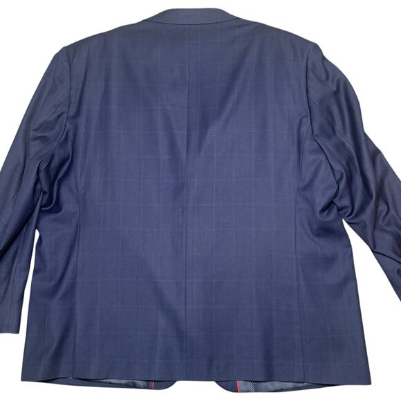 NWT Bocaccio Uomo Paris Blue Check Stretch Blazer Sport Coat R56/W50 MSRP $259 - Picture 4 of 16